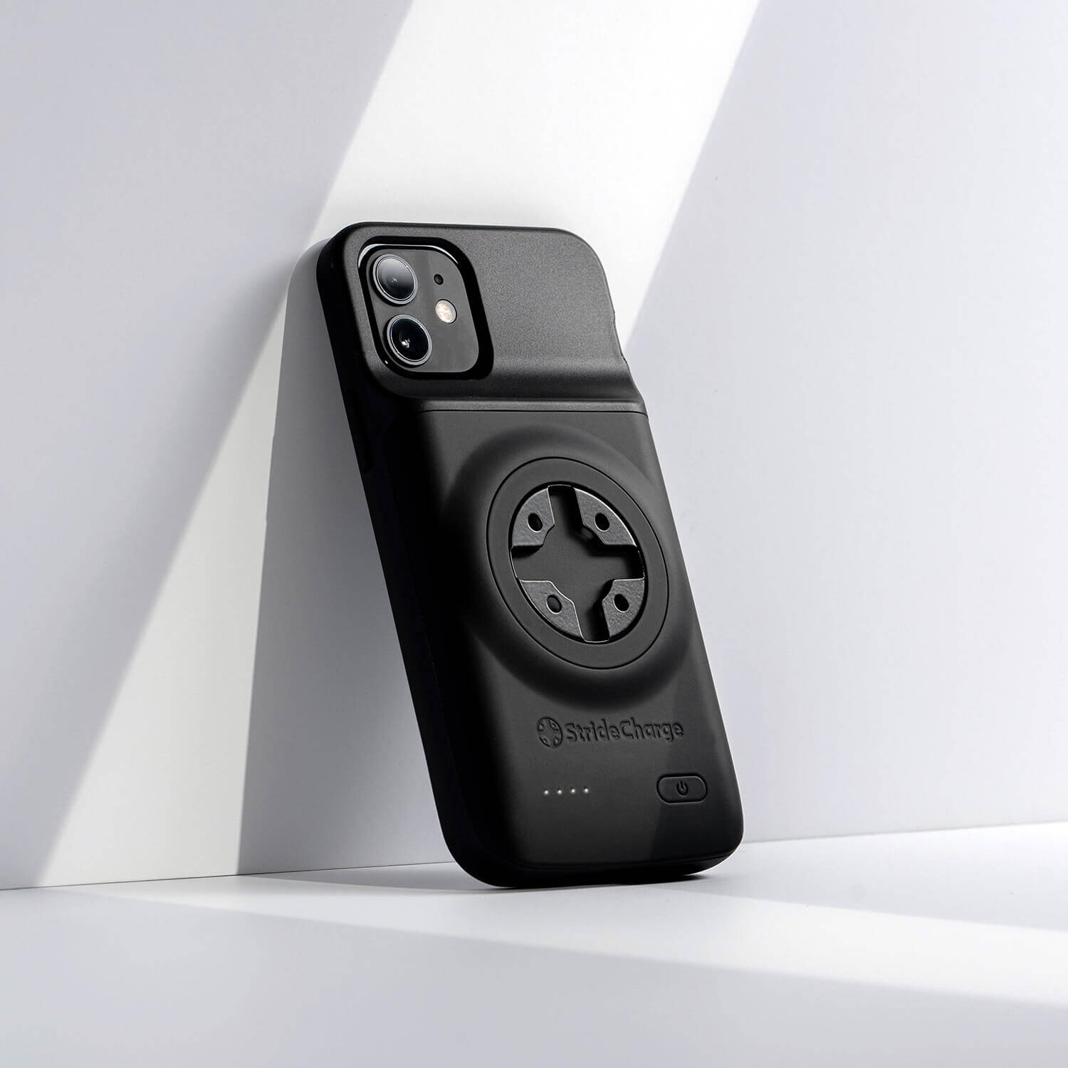 StrideCharge Charge Case learning on white wall